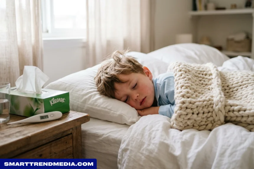 how long does flu b last in kids